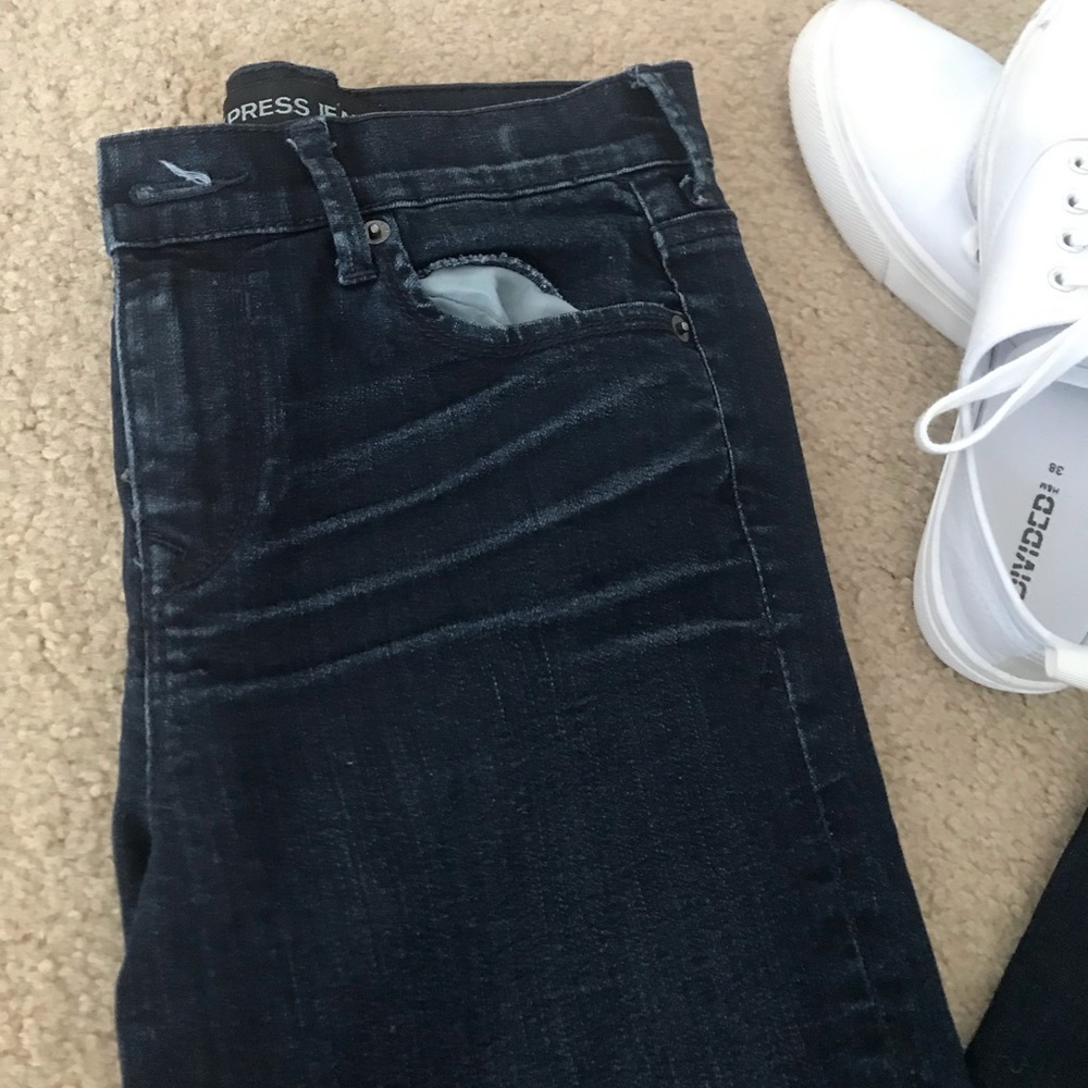 Express mid rise ankle jegging size 0 - Picture 7 of 8